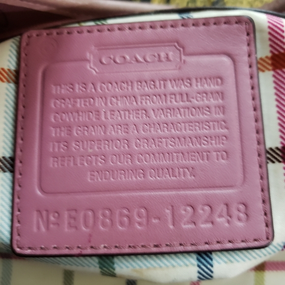 Coach pink leather ergonomic shoulder bag - Picture 4 of 8